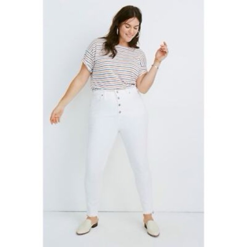 Madewell Women's High Rise White Jeans